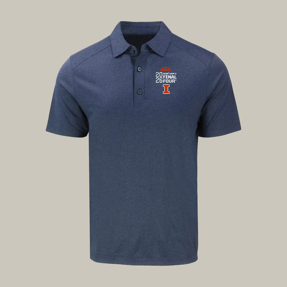 Illinois Fighting Illini Men's Basketball Final Four Polo Shirt March Madness Clothes Fan Gifts