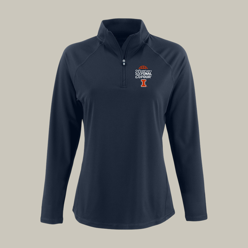 Illinois Fighting Illini Men's Basketball Final Four Quarter Zip Sweatshirt 2026 NCAA Men's Final Four Apparel