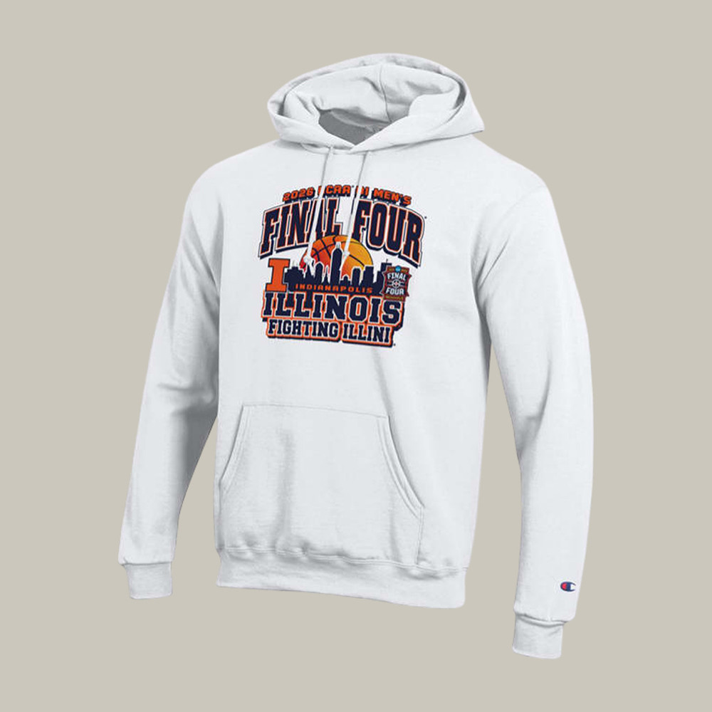 Illinois Fighting Illini Mens NCAA Final Four Bound Hoodie 2026 NCAA Men's Final Four Apparel