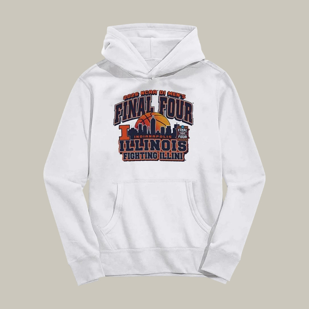 Illinois Fighting Illini NCAA Final Four Hoodie March Madness Bracket Apparel Gift For Father's Day