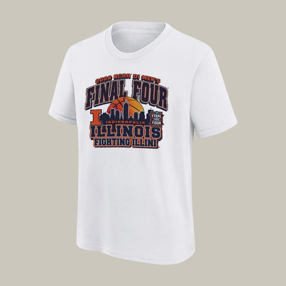 Illinois Fighting Illini NCAA Final Four T-Shirt Basketball Game Day Shirt Gift For Father