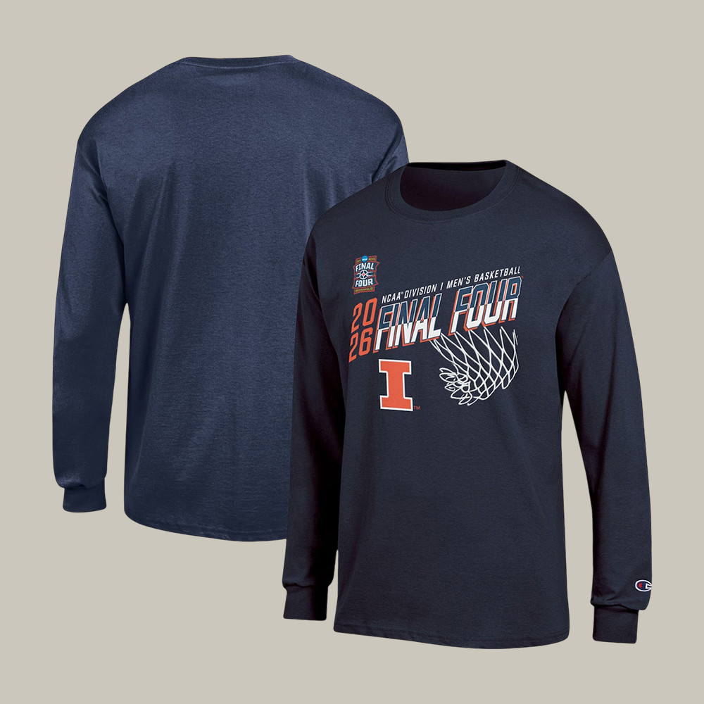 Illinois Fighting Illini NCAA Men's Basketball Final Four Long Sleeve Shirt March Madness Merch