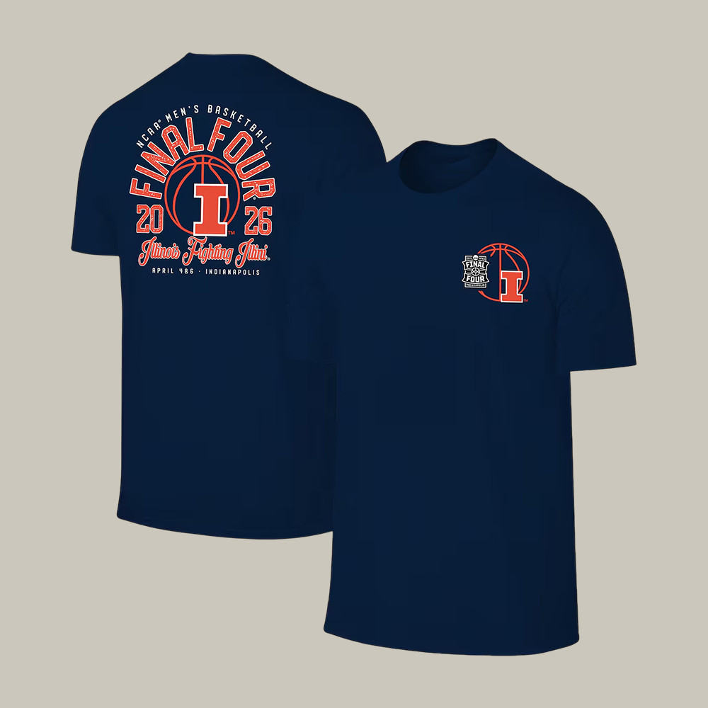 Illinois Fighting Illini NCAA Men's Basketball T-Shirt March Madness Final Four Clothes