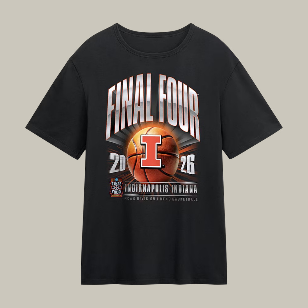 Illinois Fighting Illini NCAA Men's Basketball T-Shirt March Madness Shirt Gift For Him
