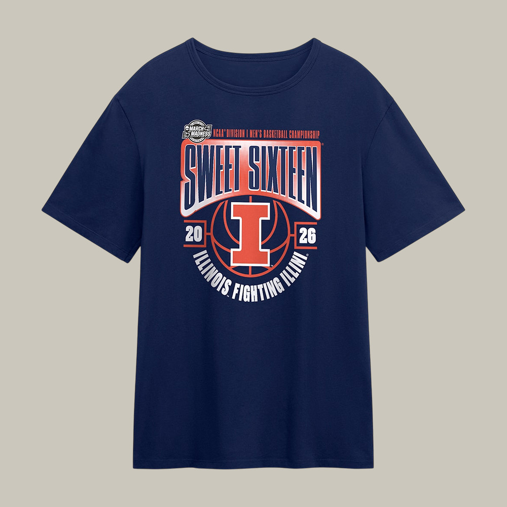 Illinois Fighting Illini NCAA Men's Basketball T-Shirt March Madness Sweet Sixteen Shirt