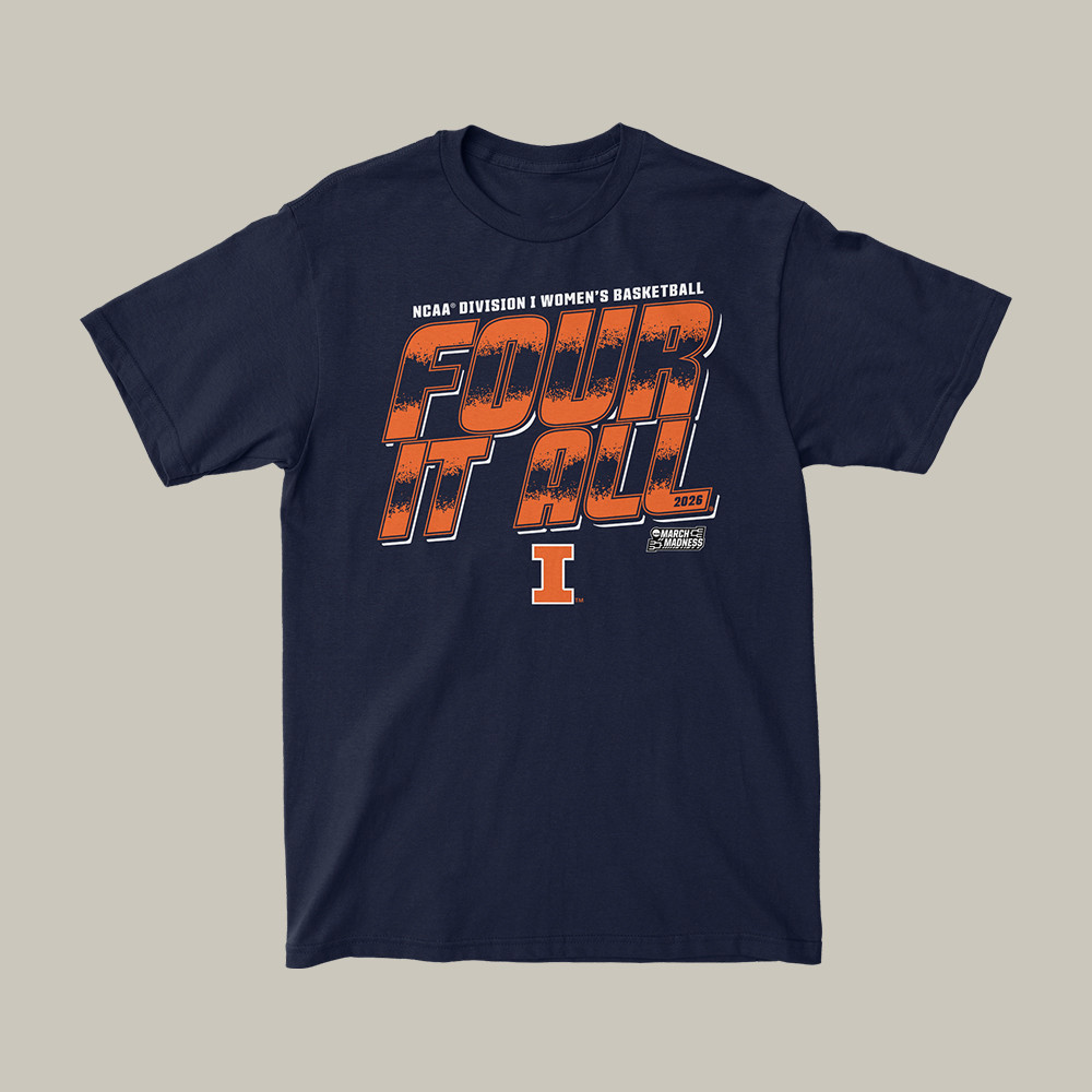 Illinois Fighting Illini NCAA Women's Basketball Final Four T-Shirt March Madness Shirt Gift For Him