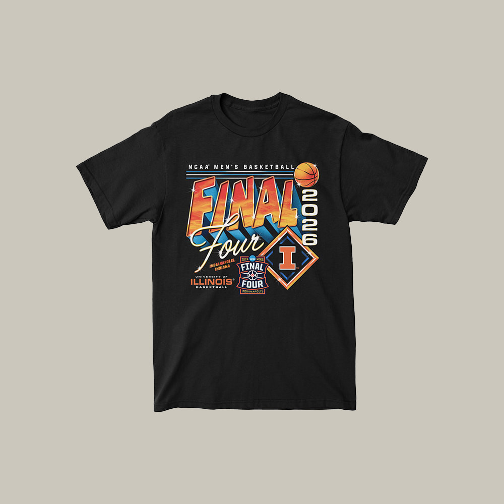 Illinois Fighting Illini T-Shirt 2026 Men's Basketball Clothes Gift For Huge Fans