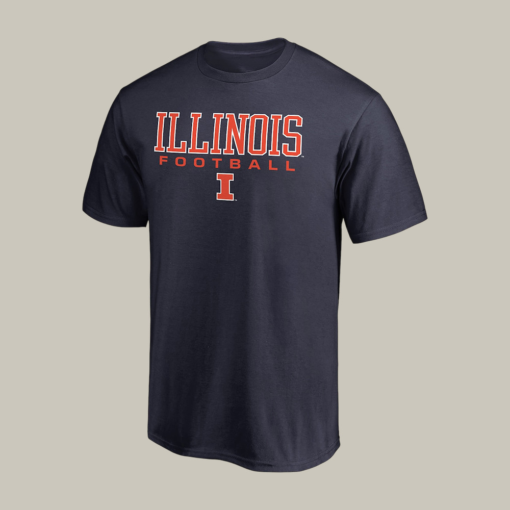 Illinois Fighting Illini Team Football T-Shirt Illinois Fighting Illini Clothing Line Best Fan Gift