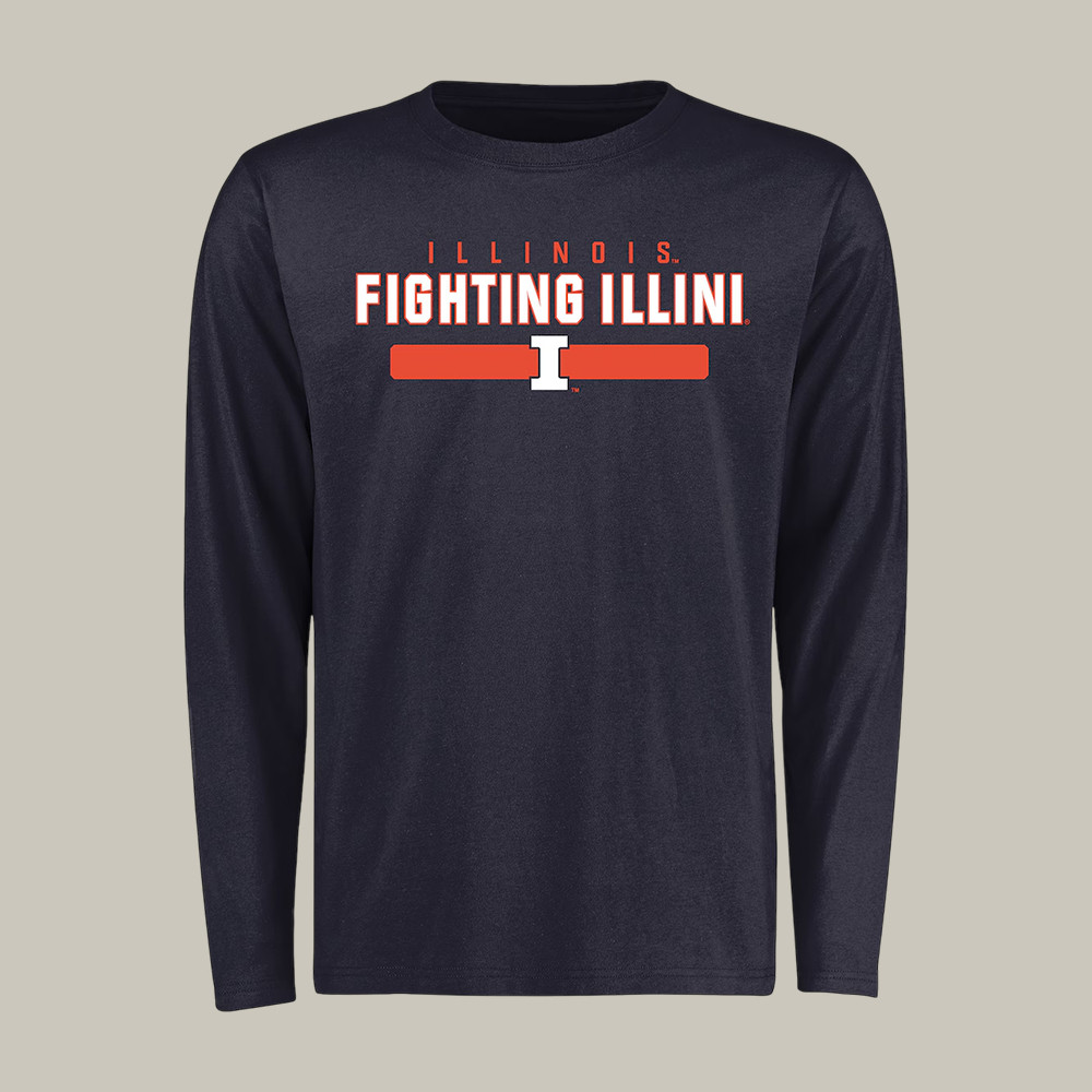 Illinois Fighting Illini Team Strong Long Sleeve Shirt 2026 NCAA Men's Basketball Apparel Gift Ideas