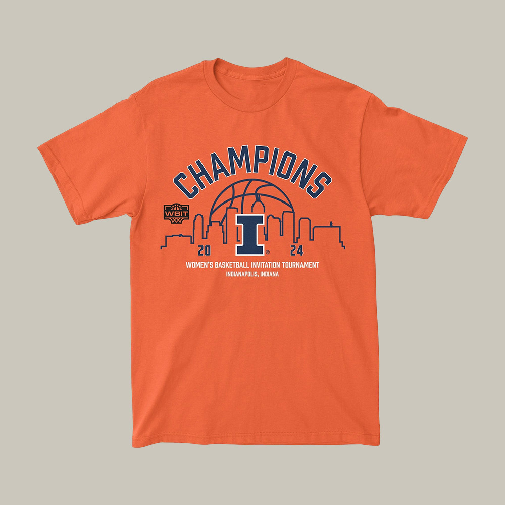 Illinois Fighting Illini WBB WBIT National Champions T-Shirt March Madness Shirt Best Gift For Fans