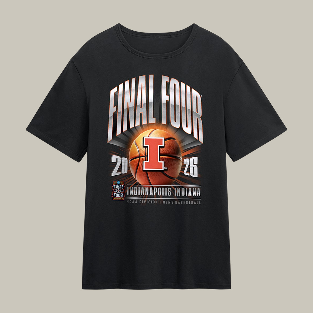 Illinois NCAA Men's Basketball Tournament March Madness Final Four T-Shirt Game Day Clothing