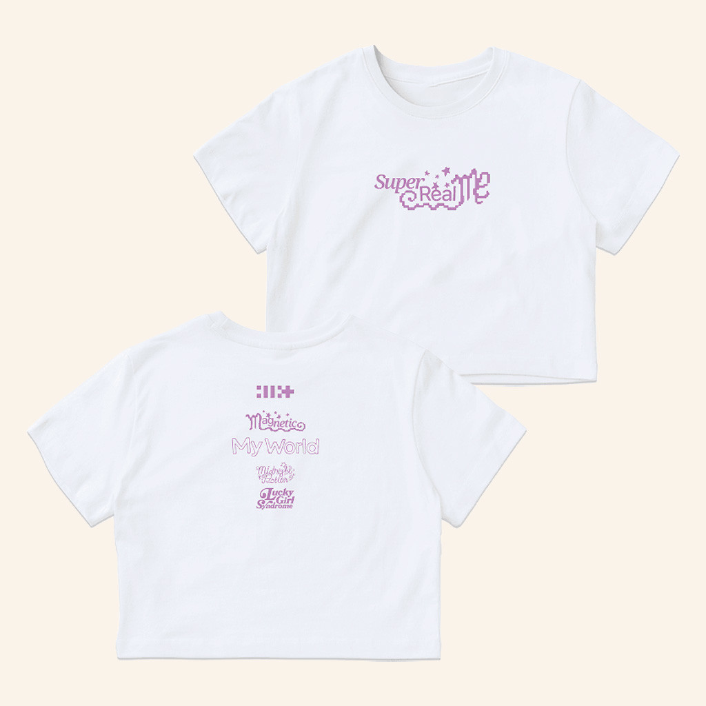 ILLIT Merch Super Real Me Cropped Shirt KPop Lover Gifts For Her