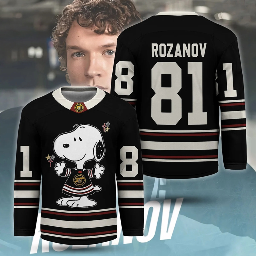 Ilya Rozanov Snoopy Heated Rivalry Hockey Jersey For Fan Heated Rivalry Merch Fans Gifts