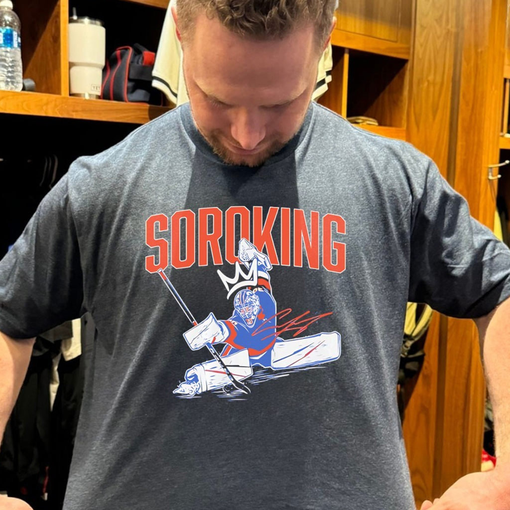 Ilya Sorokin Soroking New York Hockey Signature Shirt Gifts For Ice Hockey Lovers
