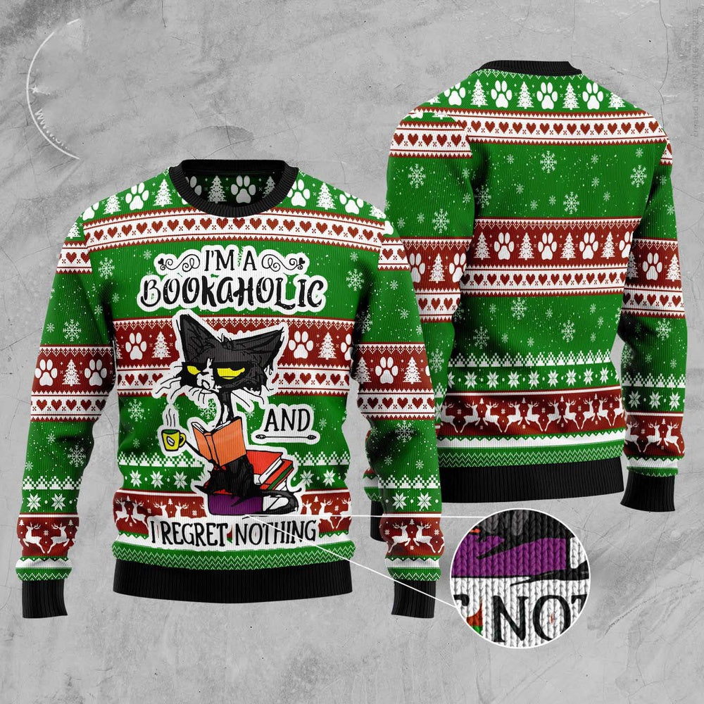 I'M A Bookaholic Ugly Christmas Sweater Funny Ugly Christmas Sweater Xmas Gifts