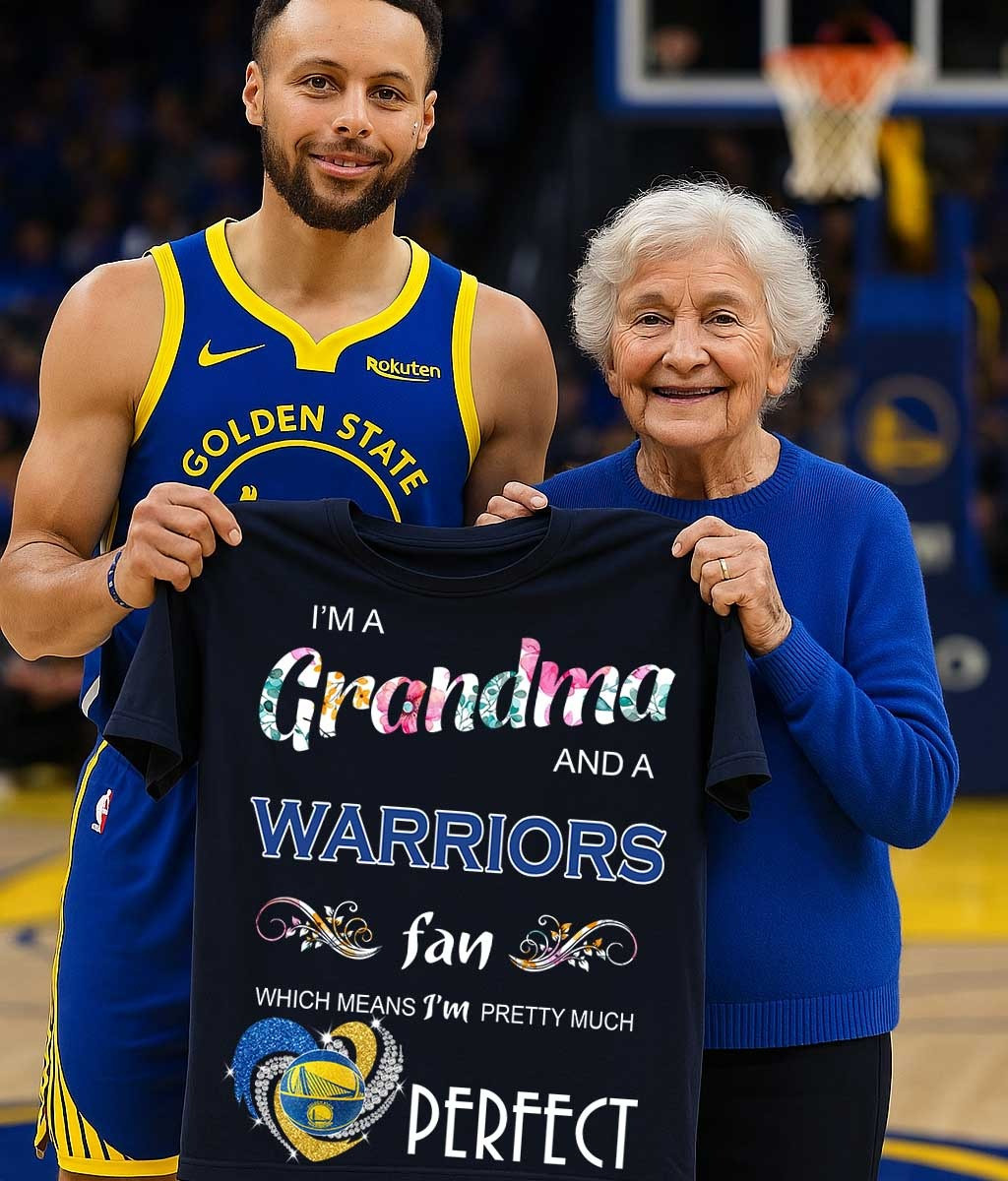 I'm A Grandma And A Warriors Fan T-Shirt Funny Gifts For Grandma Basketball Warriors Fans