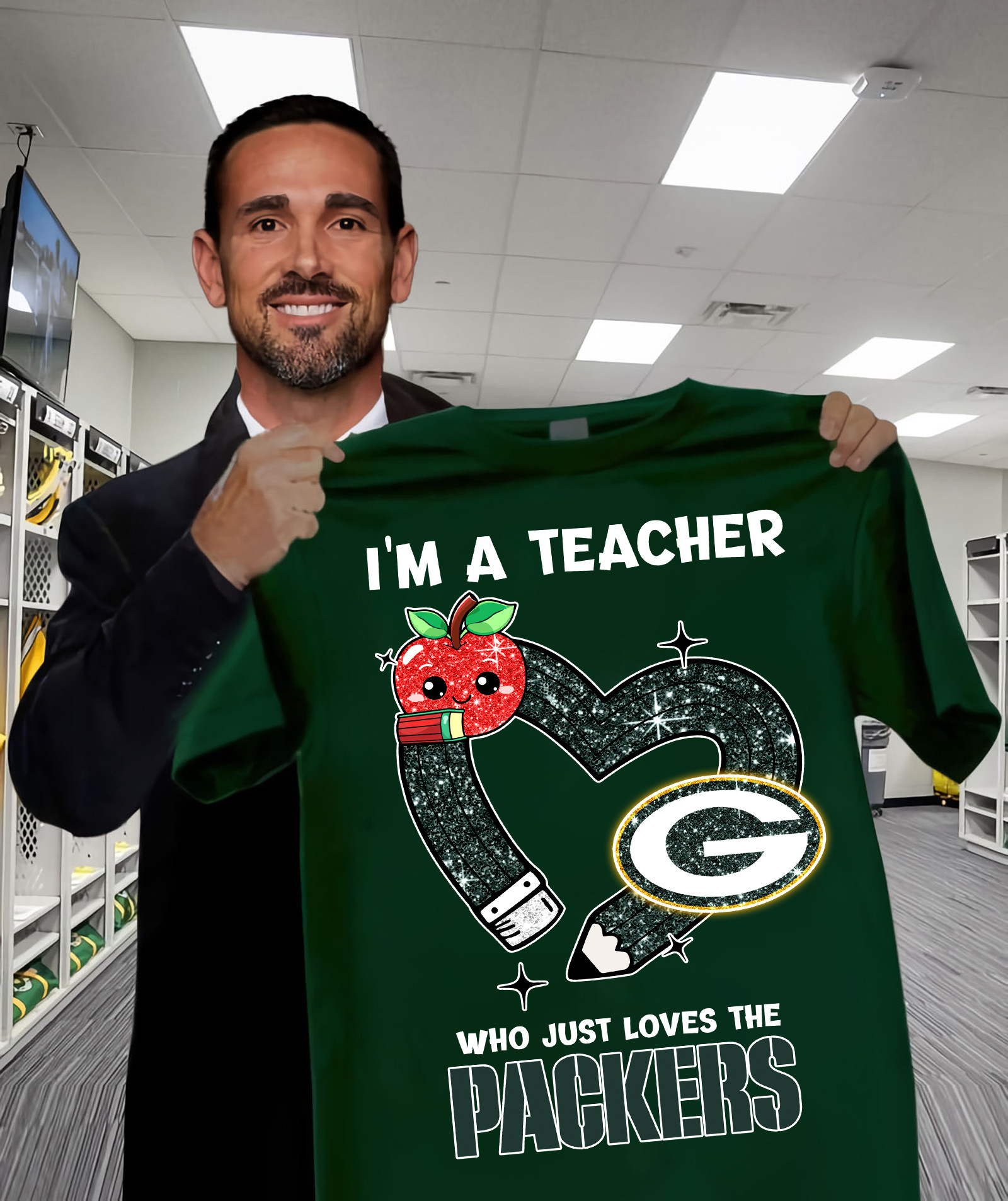 I'M A Teacher Who Just Loves The Packers T-Shirt Unique Gifts For Football Lovers