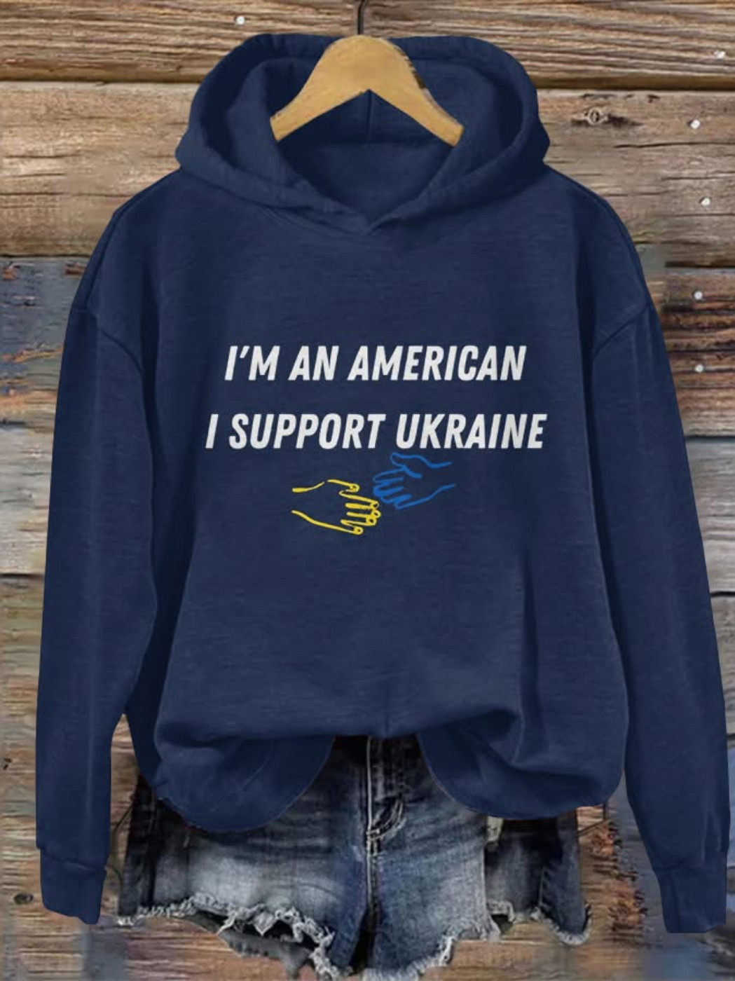 I'm An American I Support Ukraine Hoodie Ukrainian Hoodie Gifts For Her