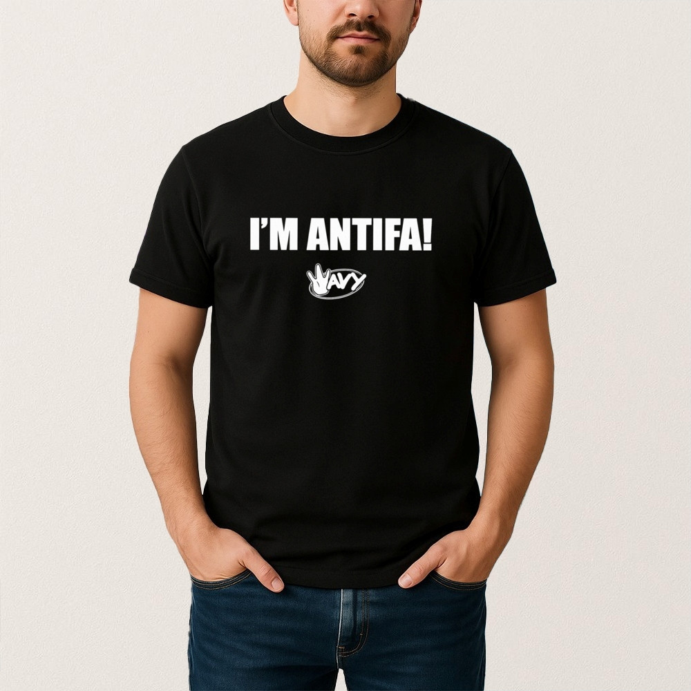 I'm Antifa Wavy T-Shirt Political Themed Abolish ICE Clothes Protest Clothing