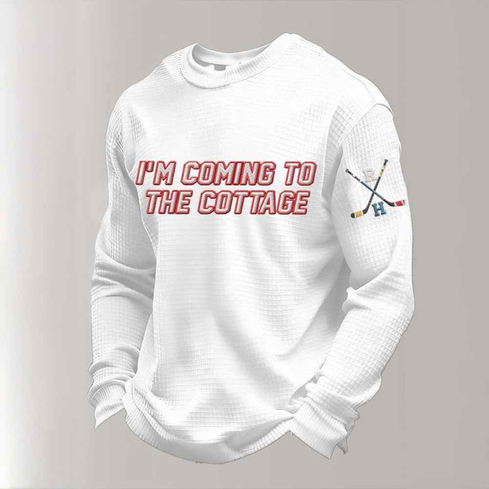 I'm Coming To The Cottage Long Sleeve Shirt Stupid Canadian Wolf Bird Heated Rivalry Merch