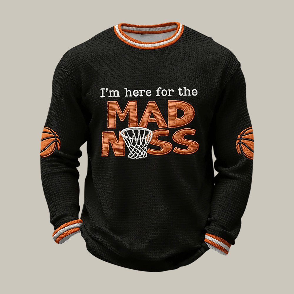 I'm Here For The Madness Basketball Long Sleeve Shirt Basketball Apparel Game Day Gift