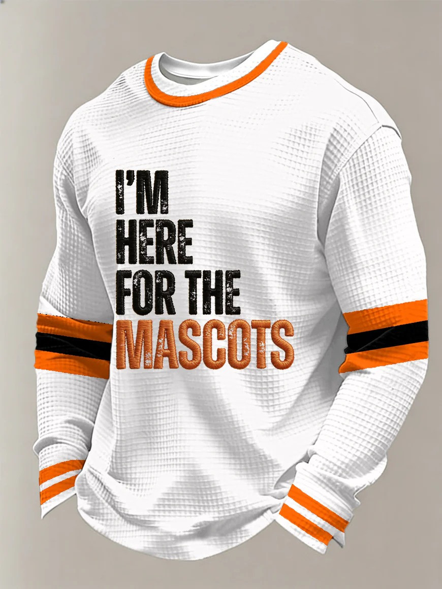 Im Here For The Mascots March Madness Long Sleeve Shirt NCAA Tournament Fan Gear Gift For Basketball Fans
