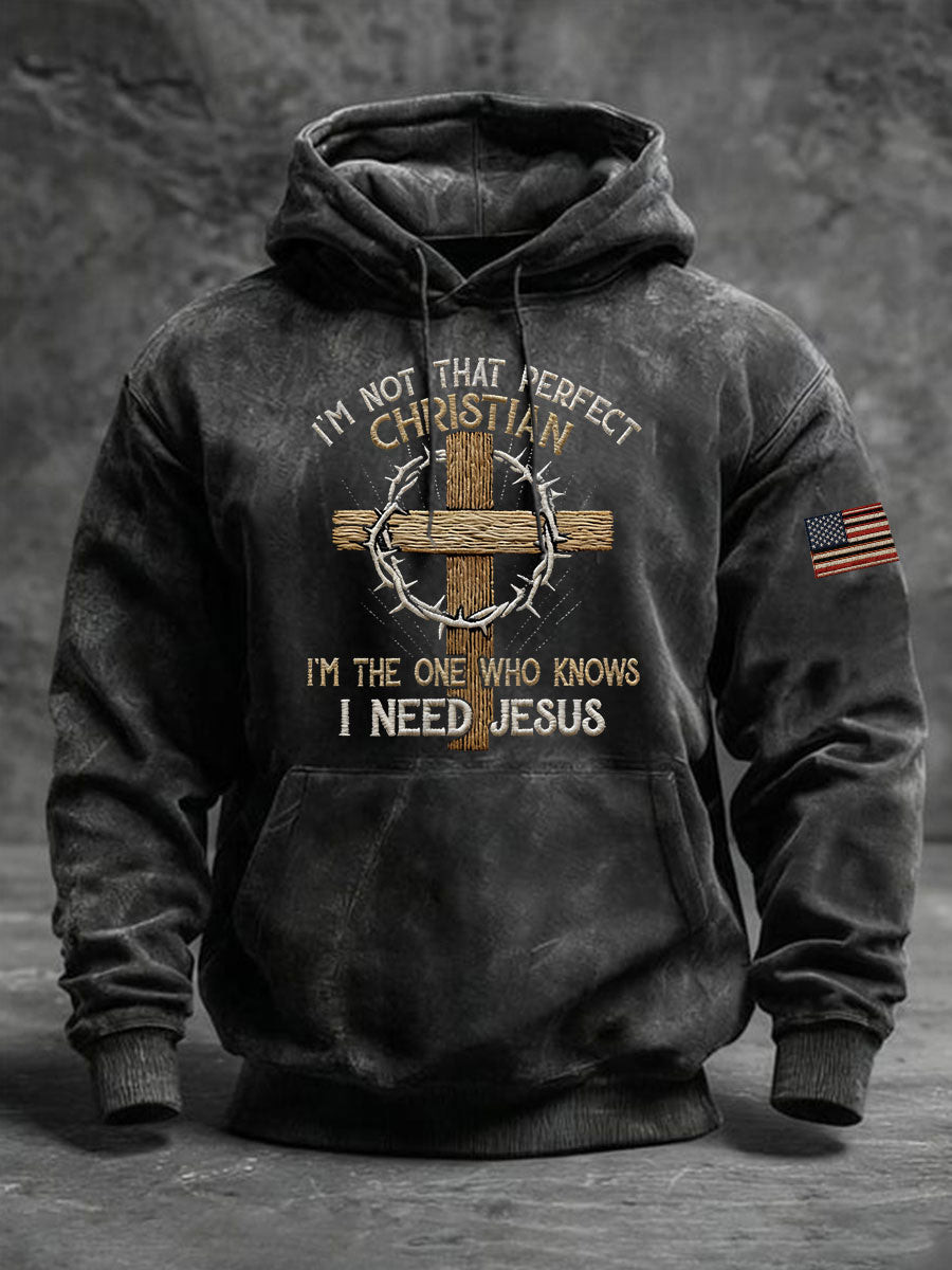 I'm Not That Perfect Christian Vintage Hoodie Faith Over Fear Apparel Christian Gift Ideas