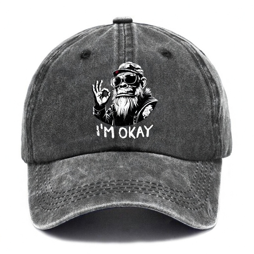 I'm Okay Baseball Cap Funny Dad Merch Best Gift Ideas For Father's Day