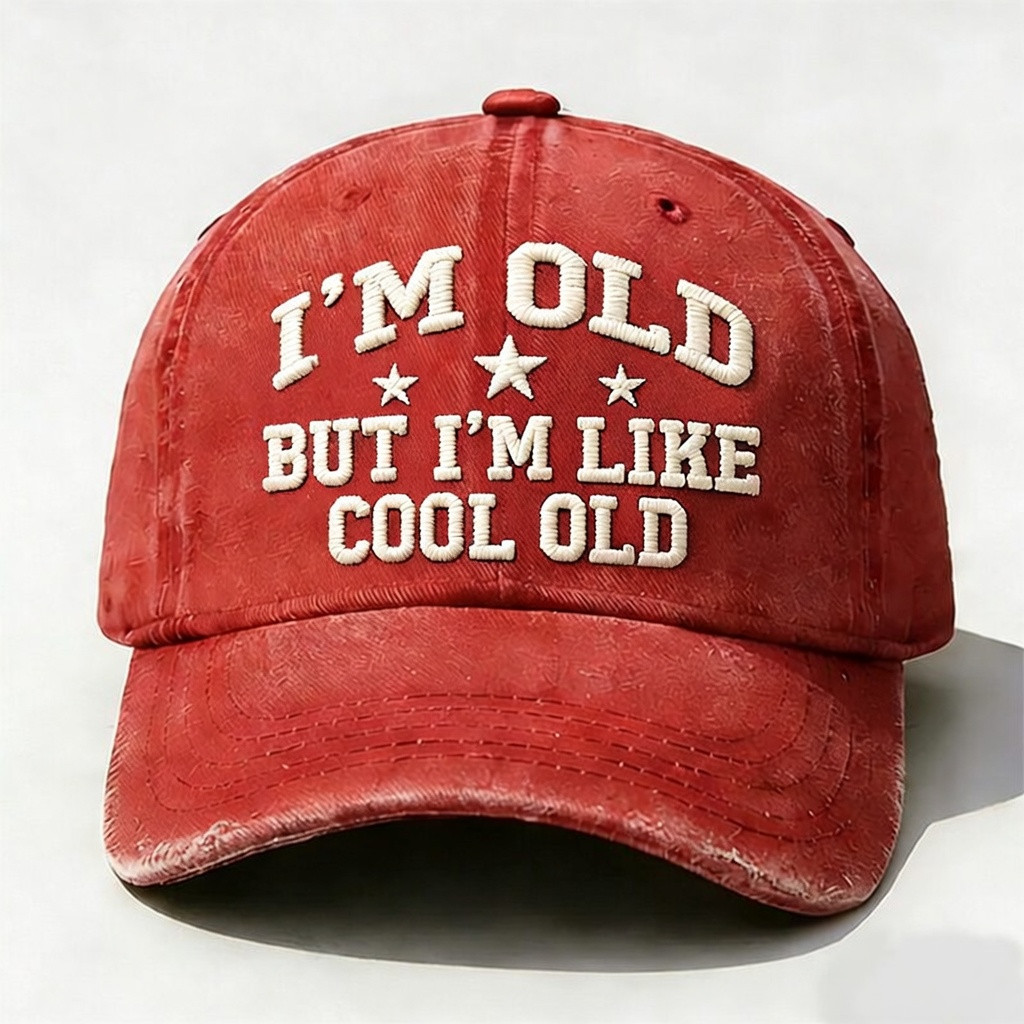 I'm Old But I'm Like Cool Old Baseball Cap Funny Dad Hat Father's Day Gift