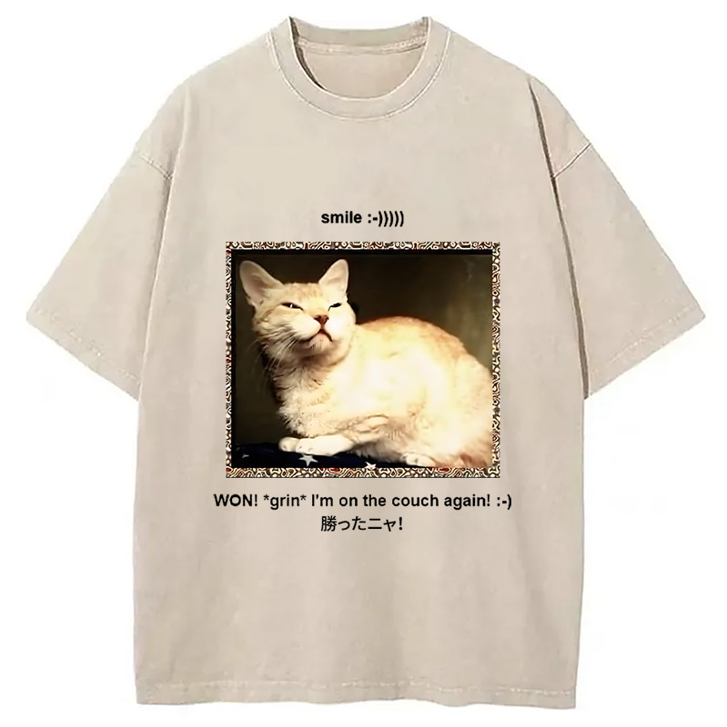 I'm on the couch again Washed T-Shirt Soft Comfortable Daily T Shirt Gifts For Best Friend I'm on the couch again Washed T-Shirt Soft Comfortable Daily T Shirt Gifts For Best Friend