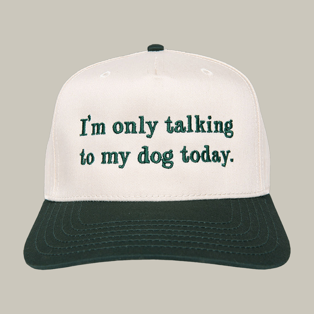 I'm Only Talking To My Dog Today Hat Funny Sayings Hat Cool Gift For Friends