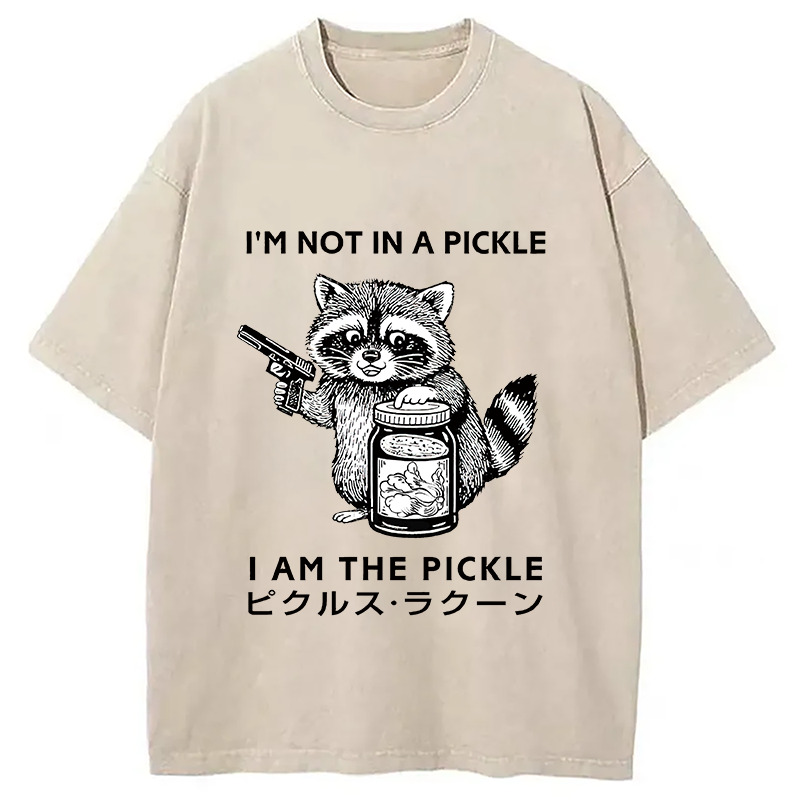 I'm The Pickle Washed T-Shirt Cool Urban Street Style Shirt Gifts For Besties