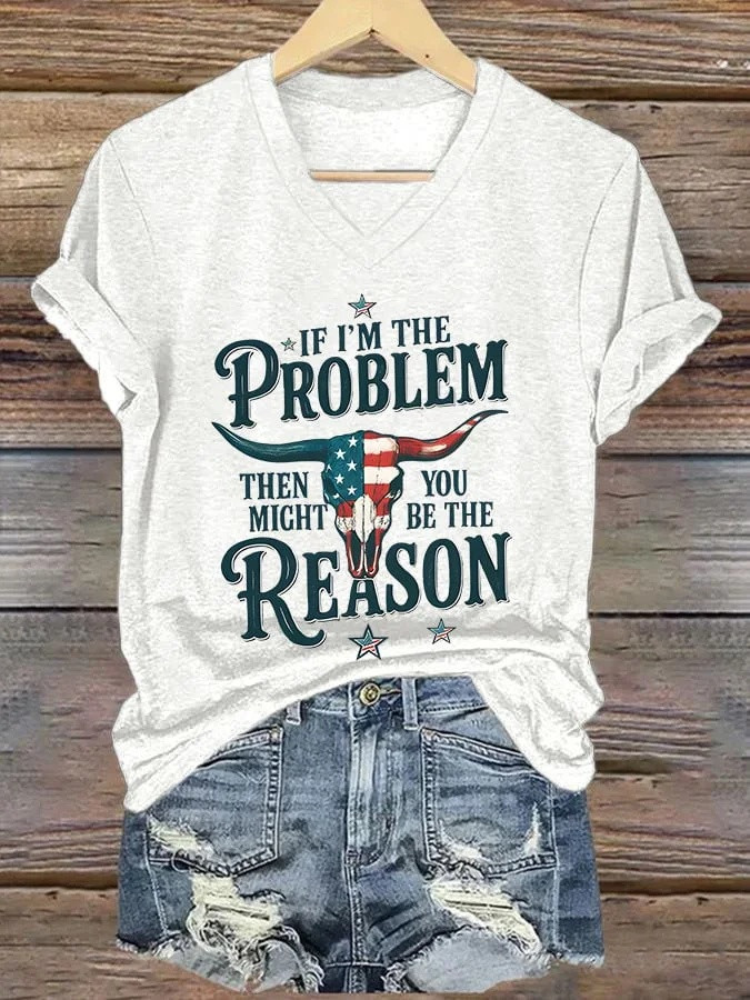 I'm The Problem Morgan Wallen V-Neck Shirt Morgan Wallen Tour 2026 Merch Best Present For Her