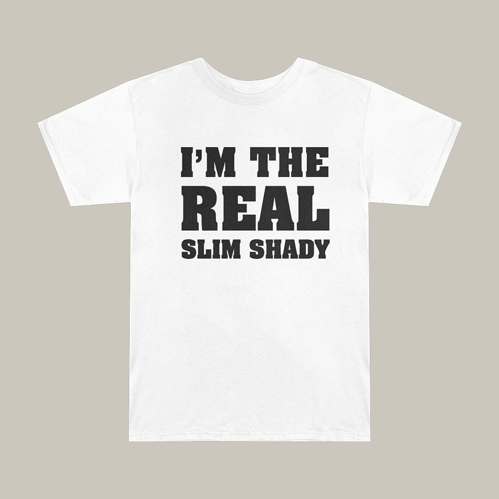 I'm The Real Sim Shady T-Shirt Slim Shady LP 25th Anniversary Merch Eminem Music Gift For Fan