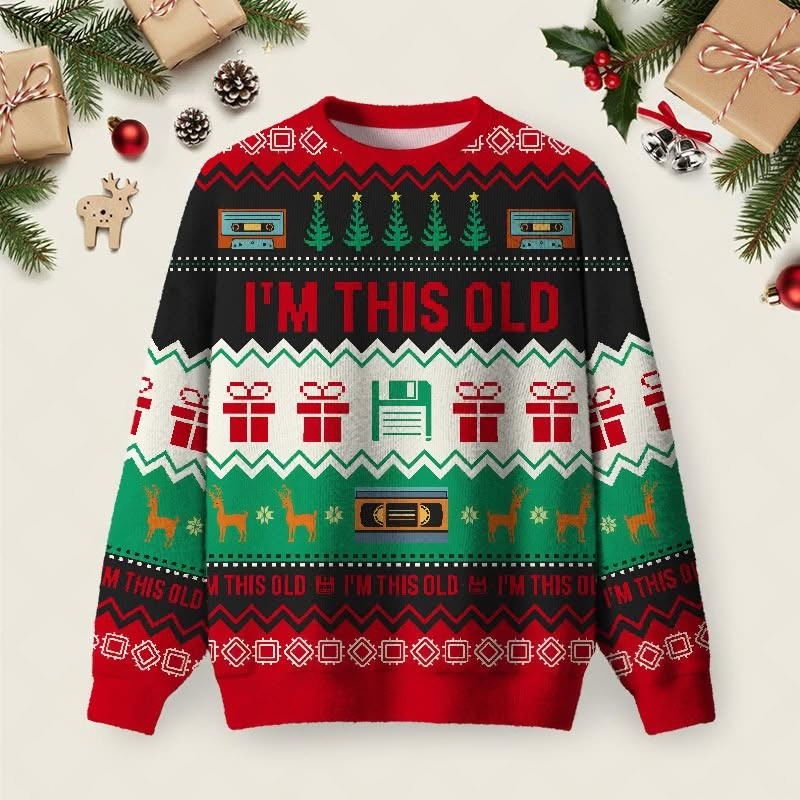 I'm This Old Christmas Ugly Sweater Funniest Xmas Jumpers Gifts Ideas For Mom I'm This Old Christmas Ugly Sweater Funniest Xmas Jumpers Gifts Ideas For Mom
