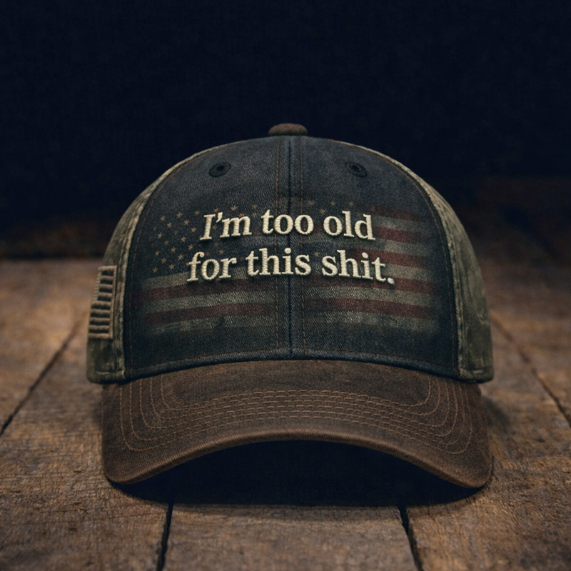I'm Too Old For This Sht Veteran Hat Grumpy Veteran Baseball Cap Old Vet Gifts