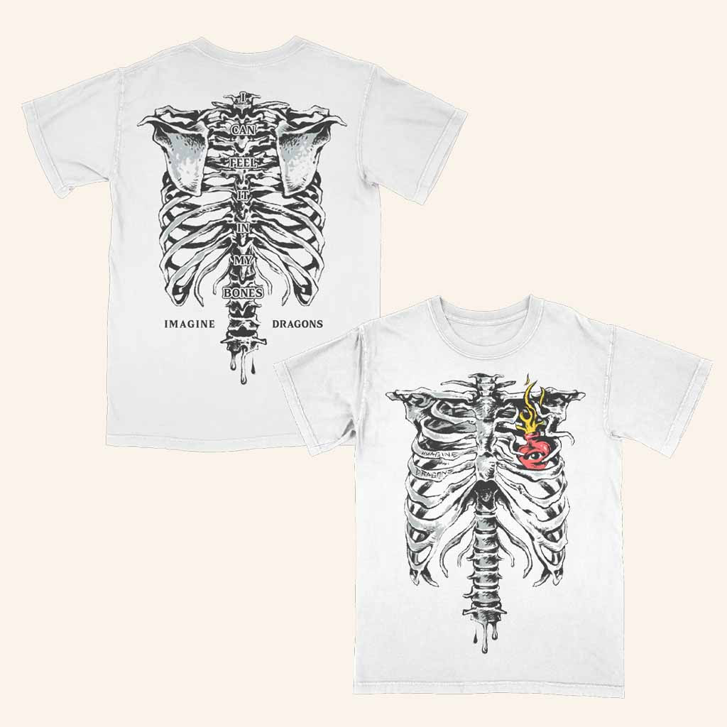 Imagine Dragons Merch I Can Feel It In My Bones Skeleton T-Shirt Gifts For Fans Imagine Dragons Merch I Can Feel It In My Bones Skeleton T-Shirt Gifts For Fans