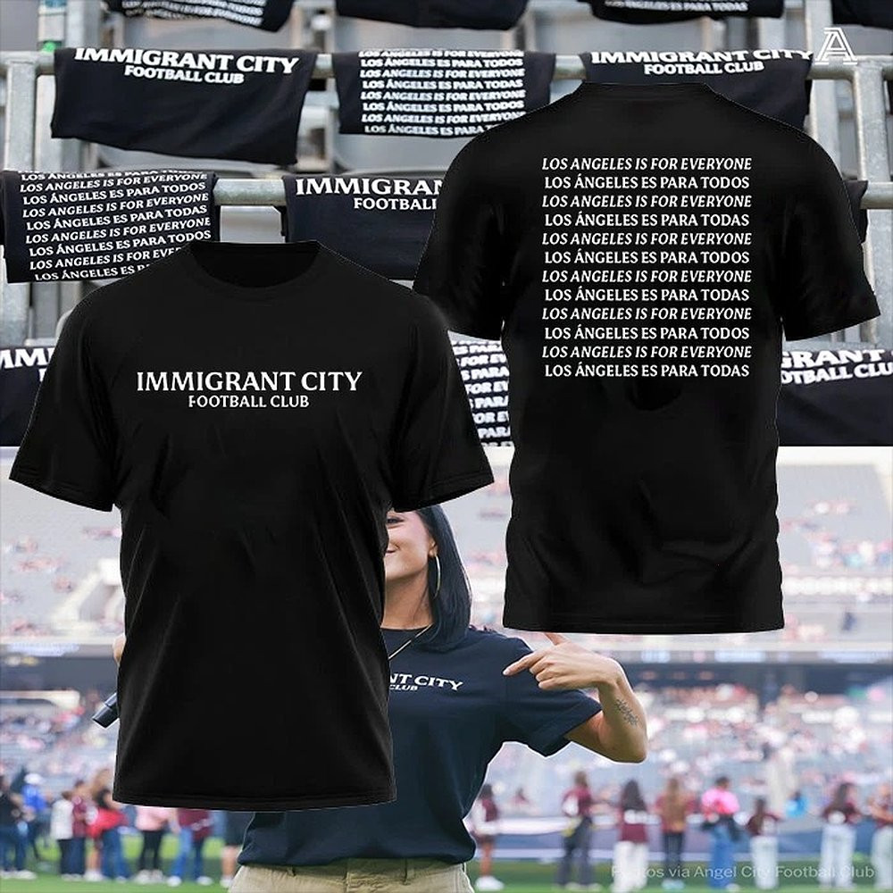 Immigrant City Football Club Supporters Los Angeles Soccer T-Shirt