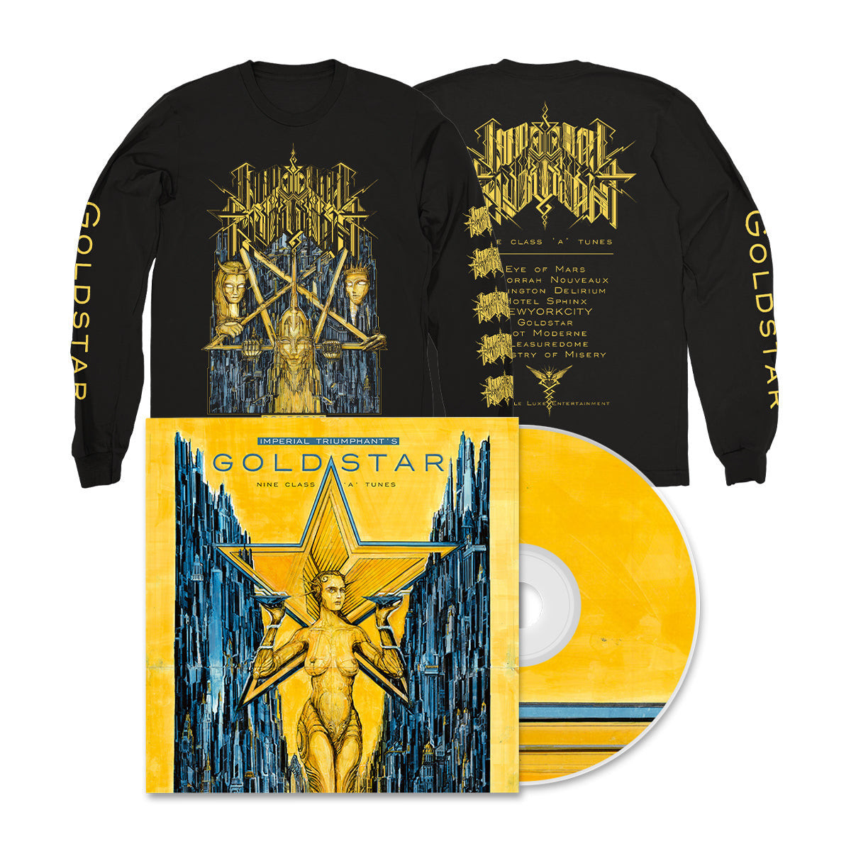 Imperial Triumphant Merch Goldstar Long Sleeve Shirt Imperial Triumphant Shirt Father's Day Gifts For Boyfriend
