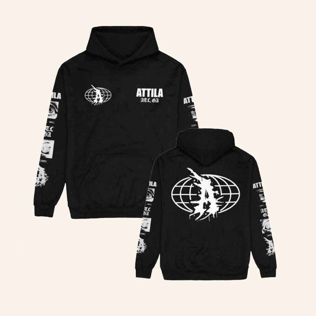 Impericon Merch Attila Globe Est Hoodie Gifts For Friends Impericon Merch Attila Globe Est Hoodie Gifts For Friends