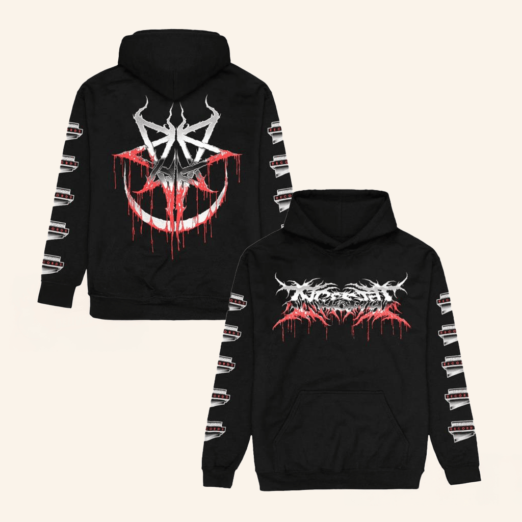 Impericon Merch Ingested Logo Old School Hoodie Gifts For Dudes Impericon Merch Ingested Logo Old School Hoodie Gifts For Dudes