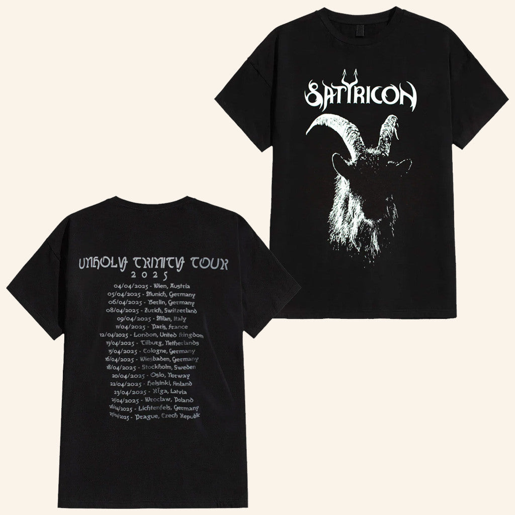 Impericon Merch Satyricon Goat Tour 2025 T-Shirt Present For Husband Impericon Merch Satyricon Goat Tour 2025 T-Shirt Present For Husband