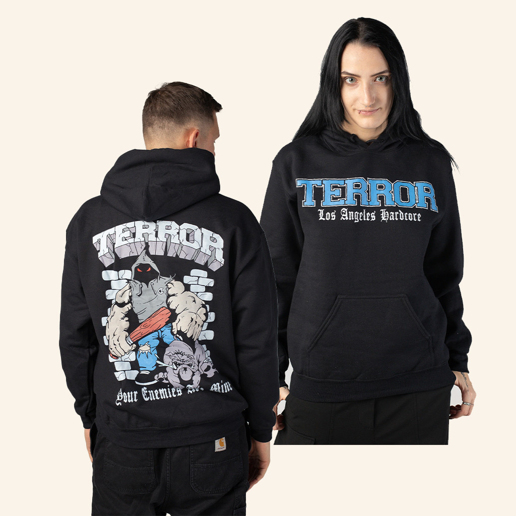 Impericon Merch Terror Your Enemies Comic Hoodie Terror LA Hardcore Hoodie Gifts For Fans