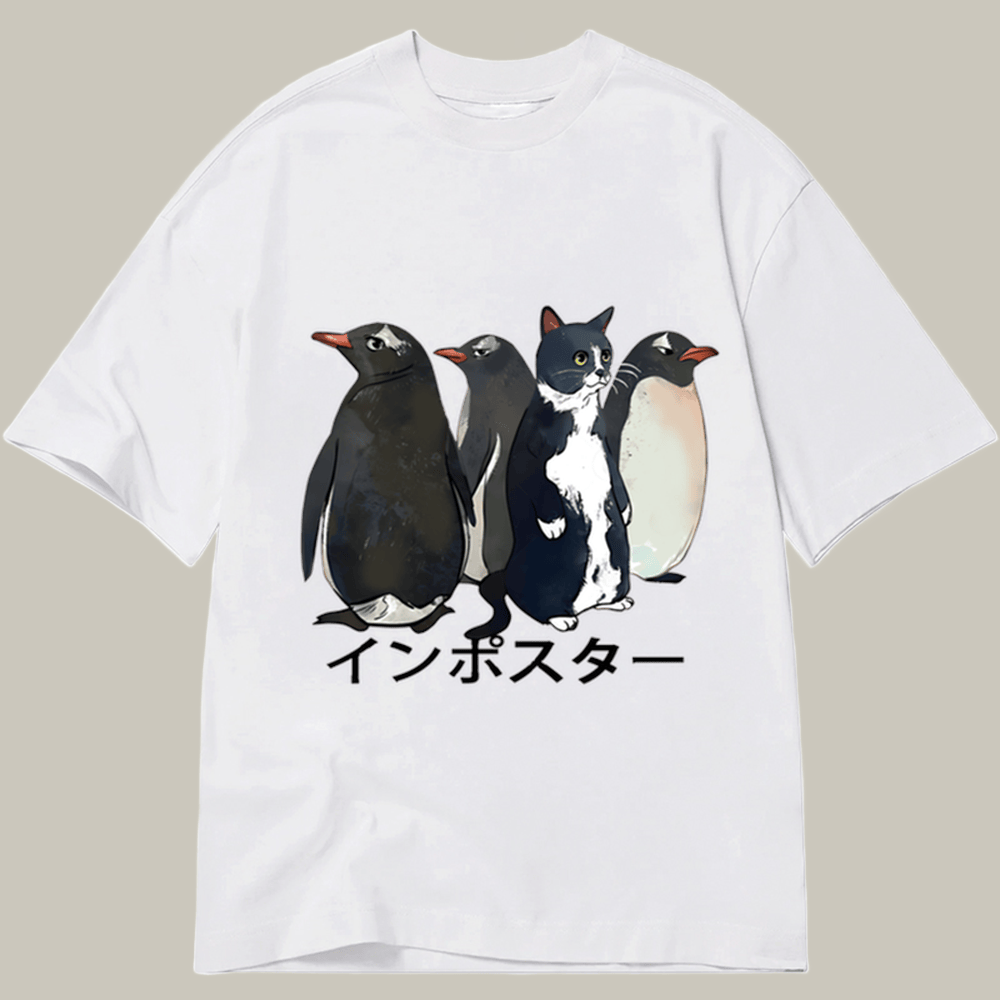 Imposter Among Penguins Classic T-Shirt Animal Themed Meme Shirt Gifts For Her