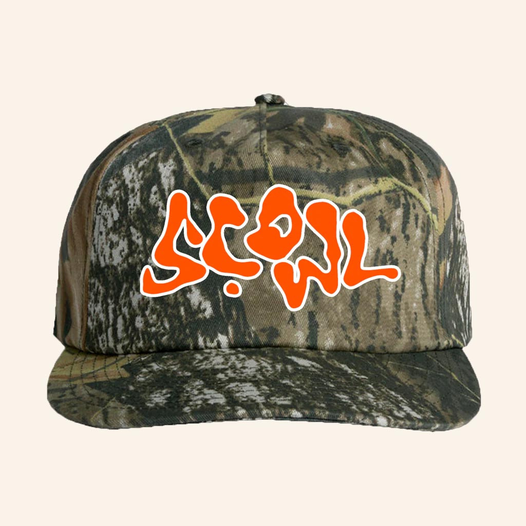 Imprint Merch Scowl Logo Camo Hat Embroidered Birthday Gift For Brother