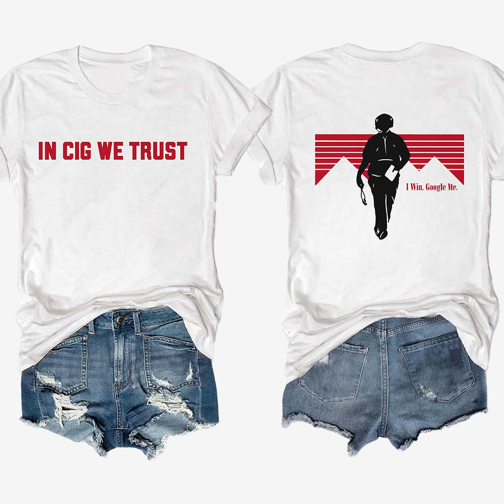 In Cig We Trust Curt Cignetti Indiana Hoosier T-Shirt Football Clothes Indiana Hoosier Fan Gifts