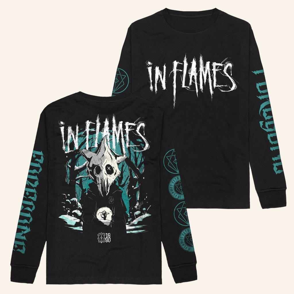 In Flames Merch Foregone Nightmare Long Sleeve Shirt Music Lover Gifts For Him