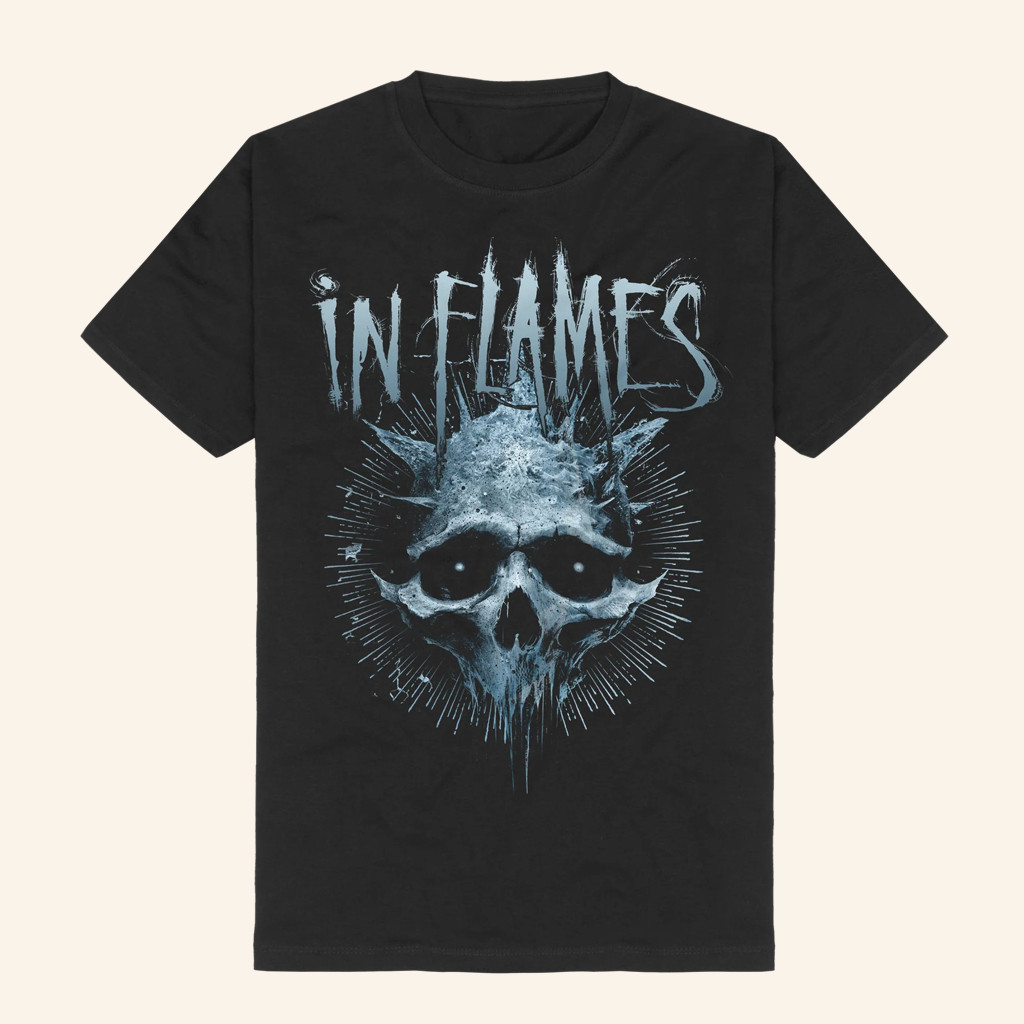 In Flames Merch Frozen Jester Skull Shirt Cool Gifts For Music Lovers