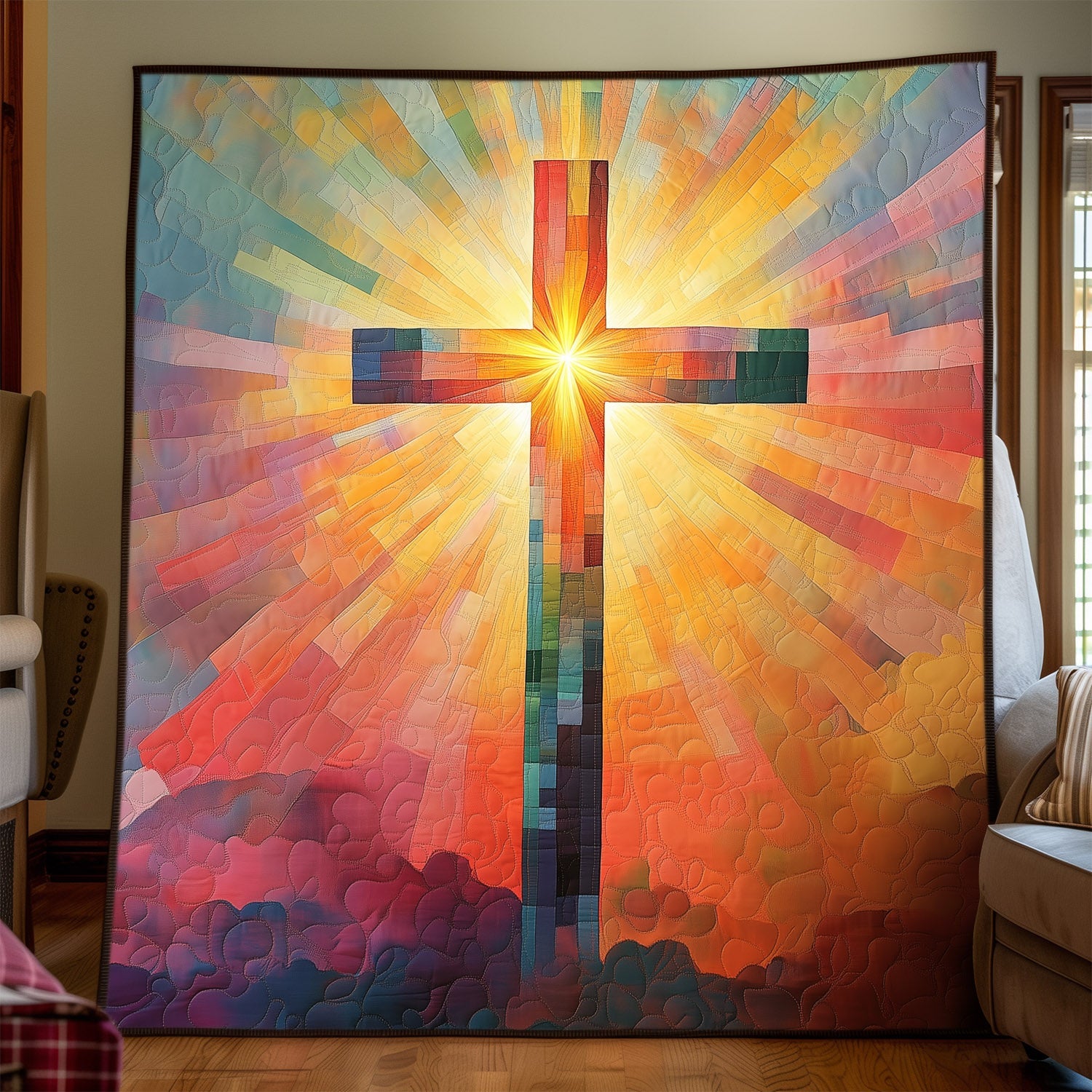 In God Presence Quilted Blanket Gift For Christian