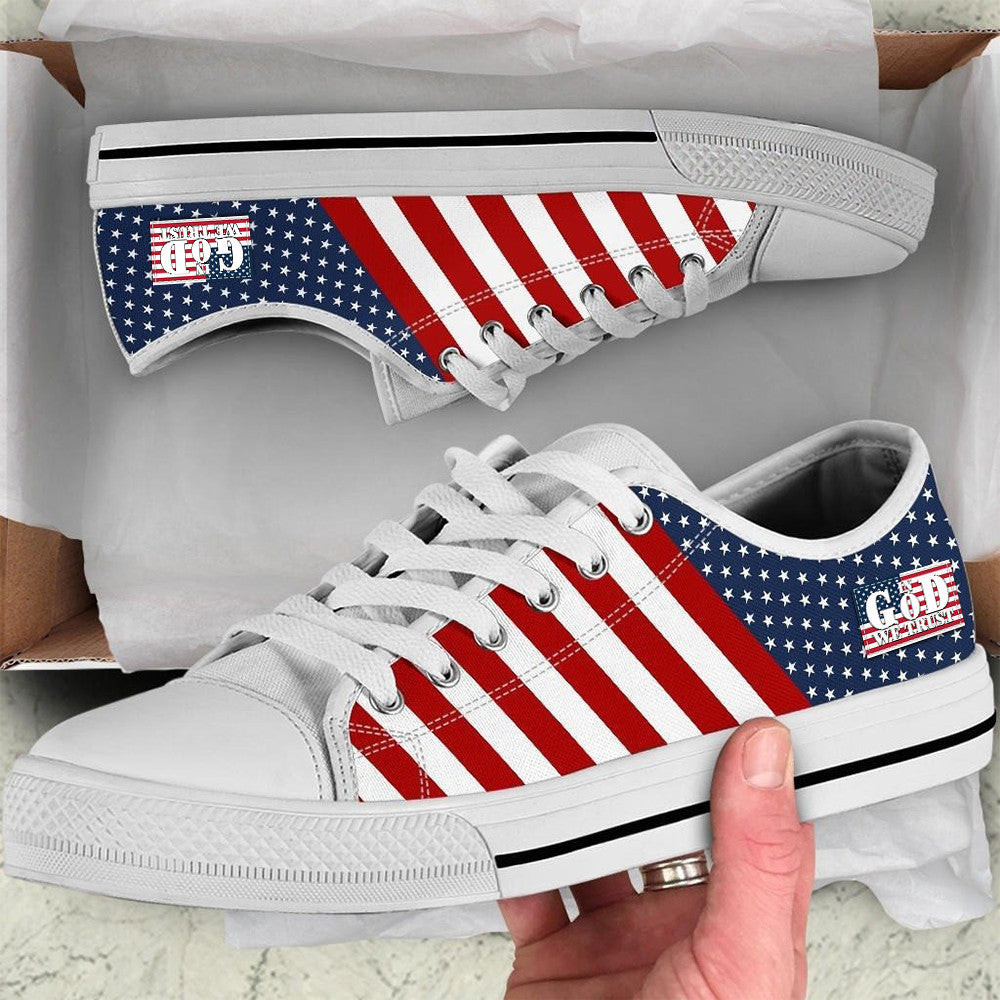 In God We Trust Low Top Shoes Faith Based Patriotic Shoes Christian Merch Gifts For Him Her In God We Trust Low Top Shoes Faith Based Patriotic Shoes Christian Merch Gifts For Him Her
